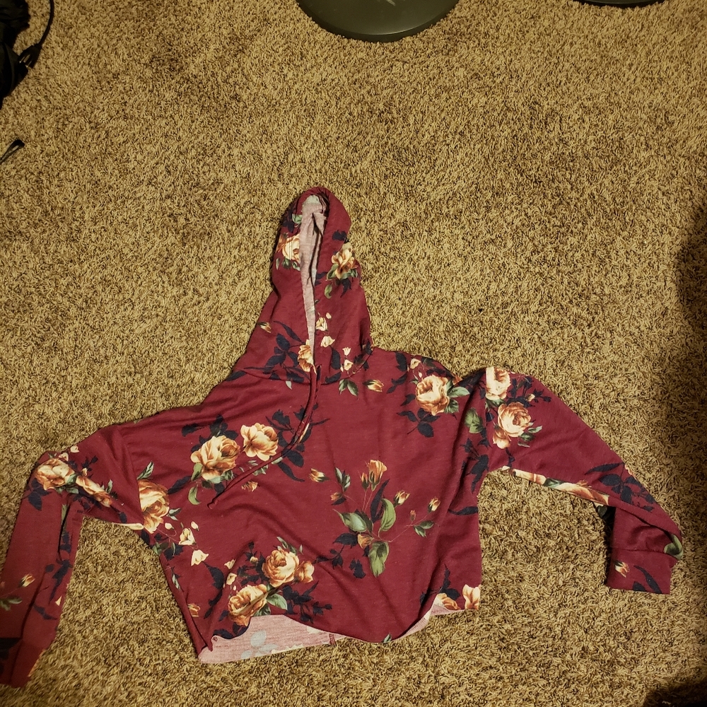 Charlotte Russe hooded crop top